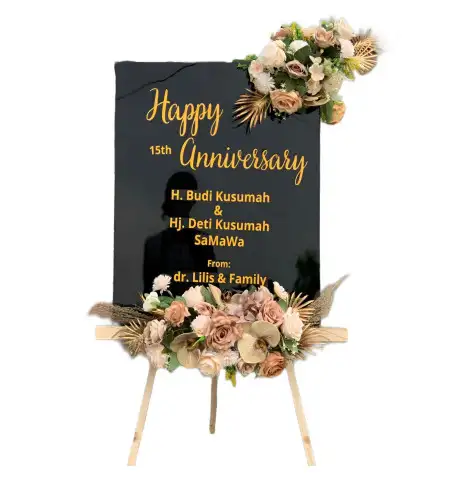 Papan Bunga Akrilik Outdoor Wedding Tangerang Selatan